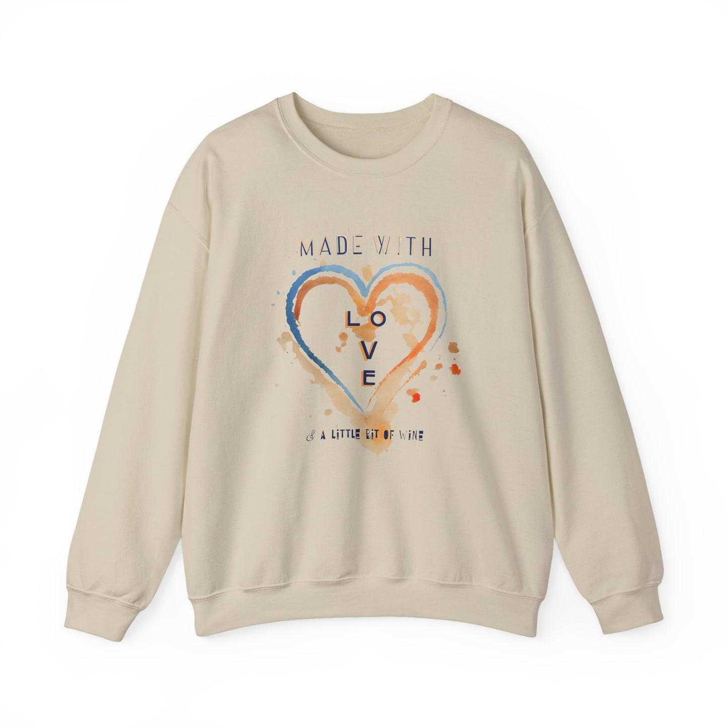 Made with Love Sweatshirt | Cozy Unisex Crewneck | Gift for Everyone | Perfect for Valentine’s Day, Birthdays, or Casual Wear
