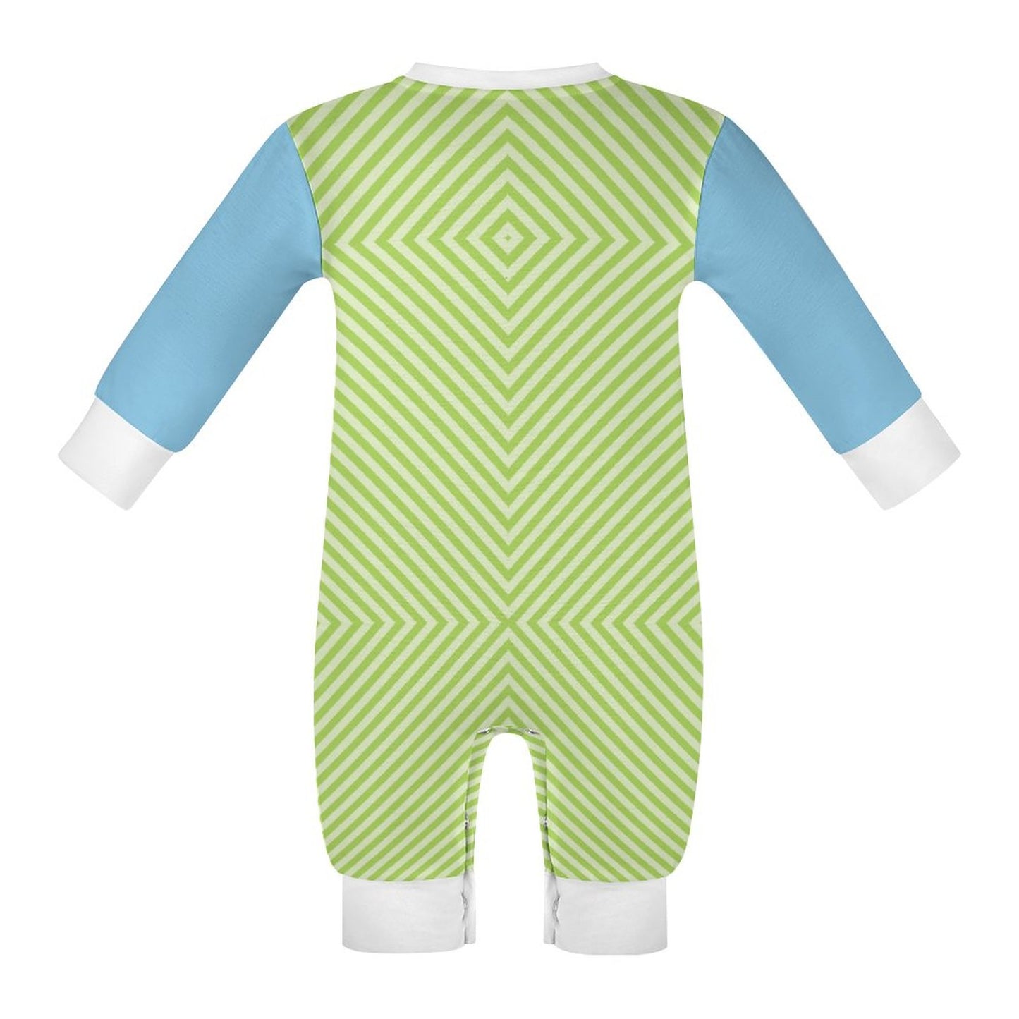 Baby Romper Green Light Blue