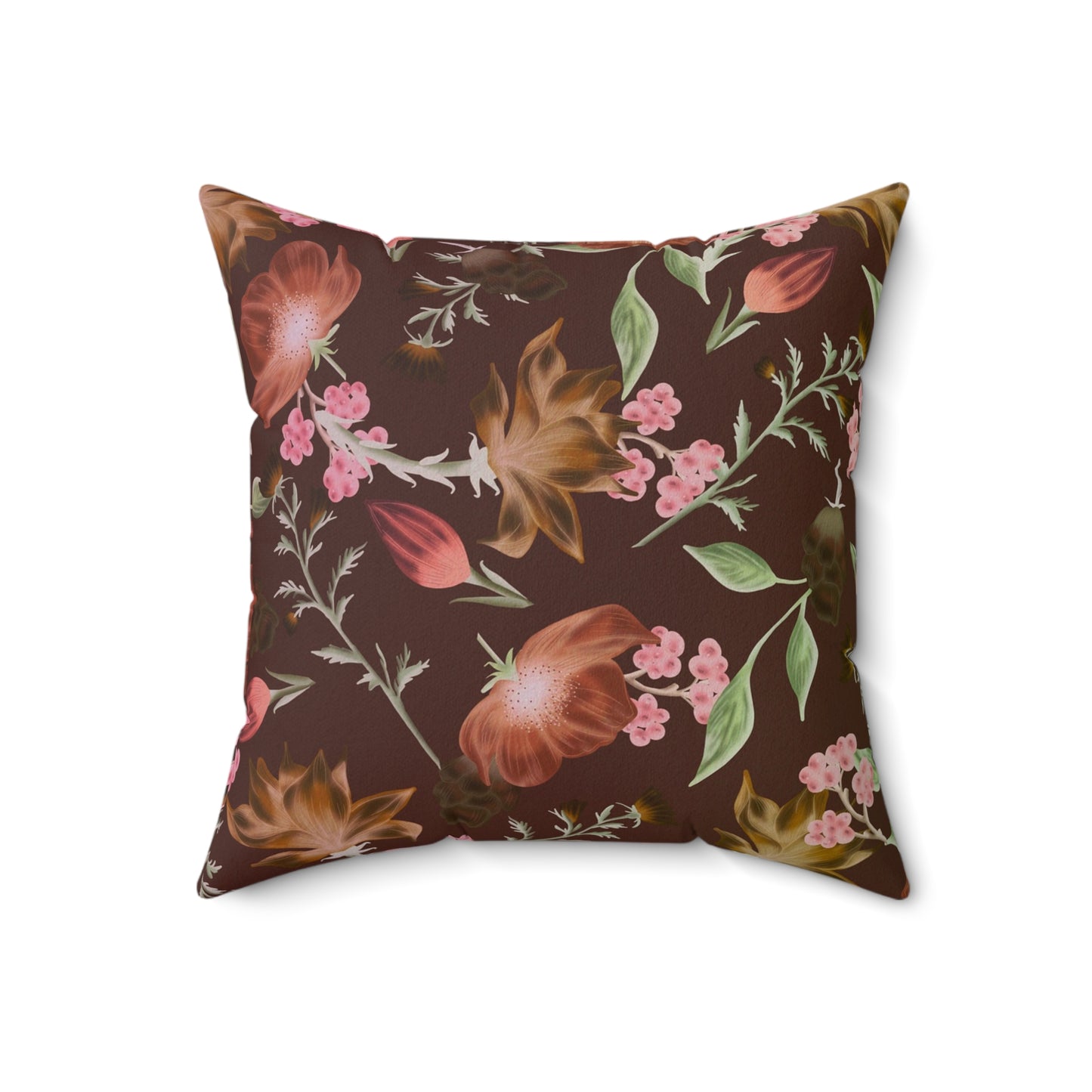 Bohemian Floral Pillow, Cozy Home Decor, Cushion for Living Room, Cute Gift for Friends, Decorative Throw Pillow, Boho Style