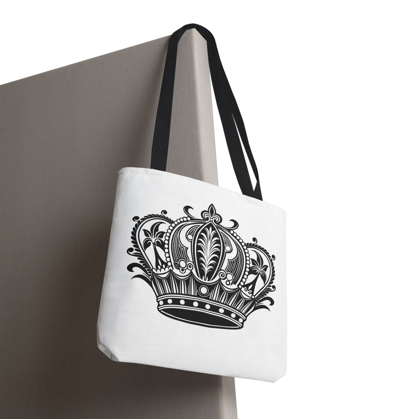 Crown Design Tote Bag, Royal Style Shopping Tote, Chic Grocery Bag, Gift for Her, Fashionable Accessories