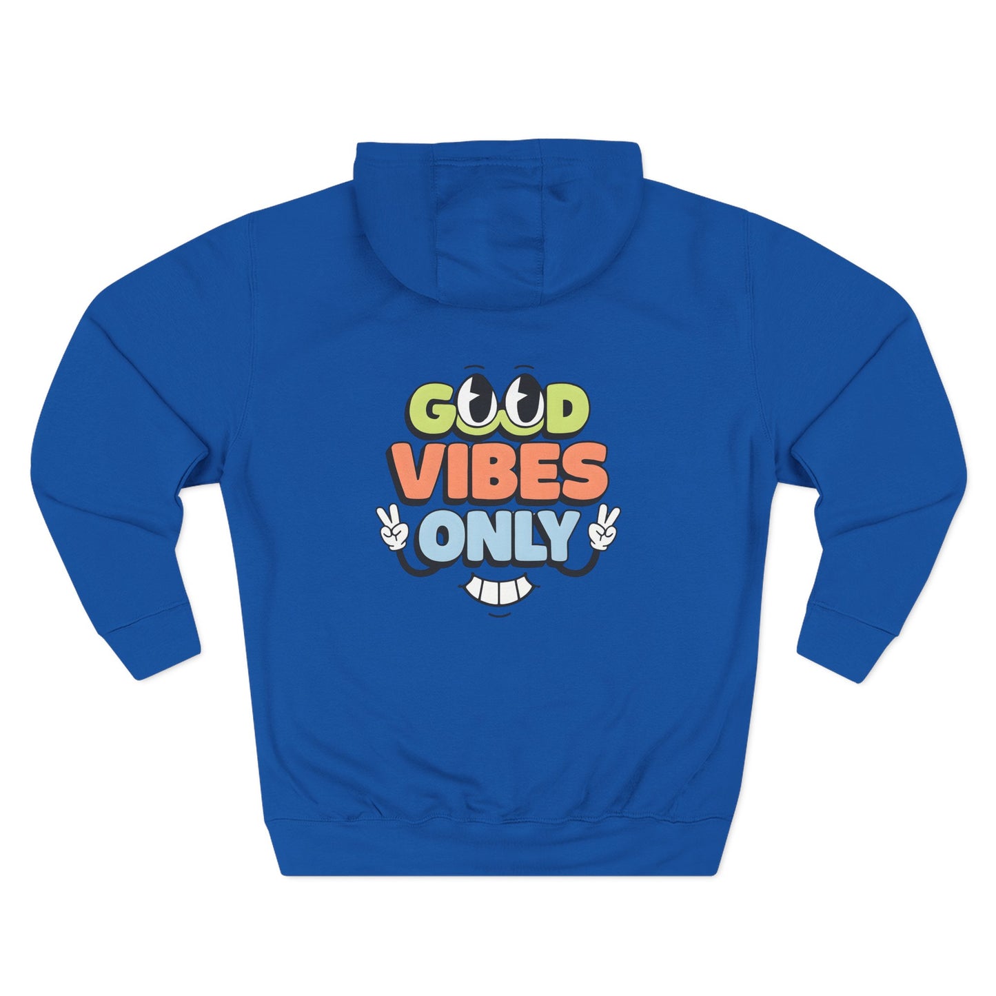 Good Vibes Only Fleece Hoodie for Positive Energy Lovers, Motivational Comfort, Chill Attire, Casual Wear, Gift for Friends