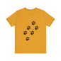 Paw Print Short Sleeve Tee | Unisex Animal Lover Shirt, Pet Owner Gift, Casual Wear, Gifts for Dog Lovers, Comfortable T-Shirt