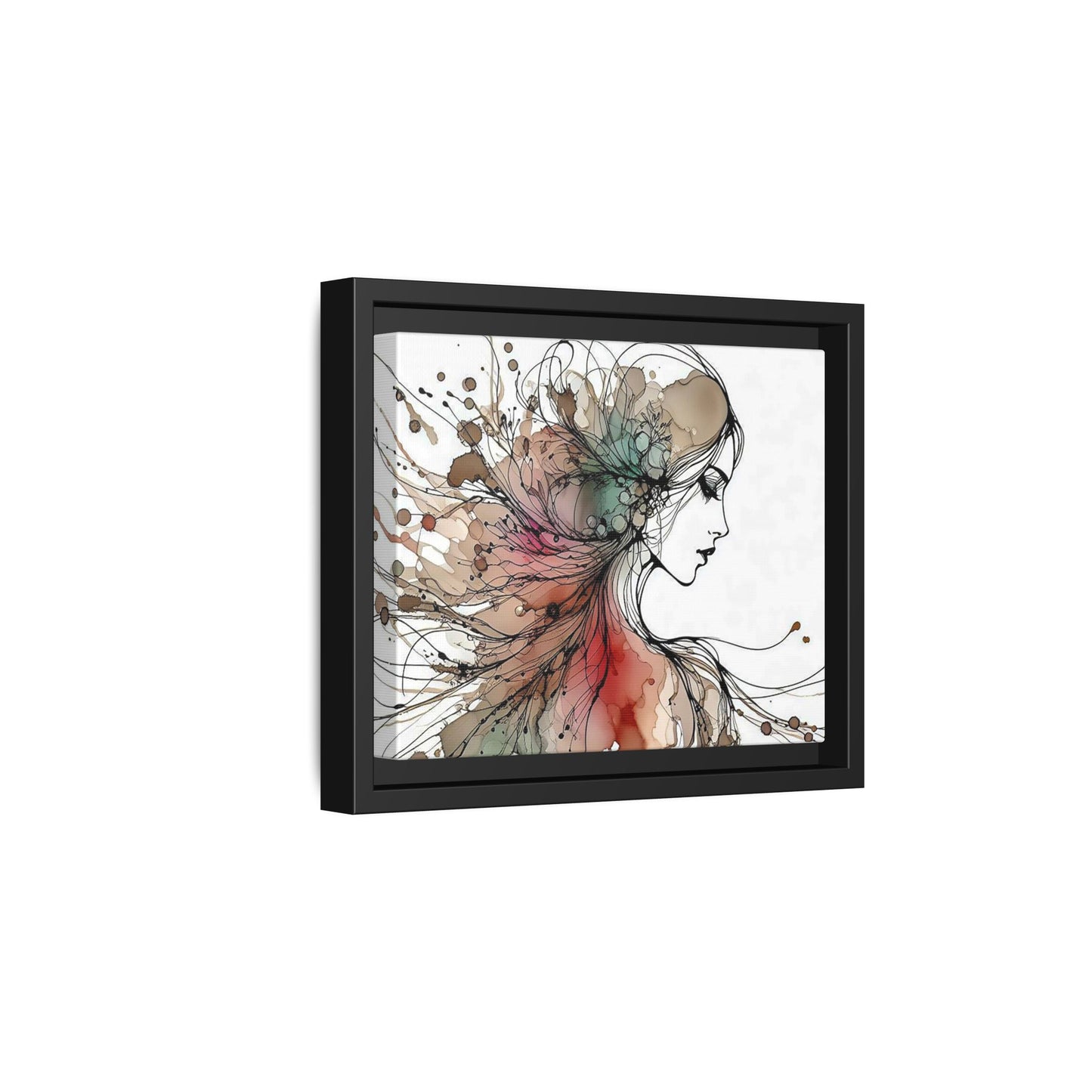 Matte Canvas, Framed (Multi-color) - Girl Whispers