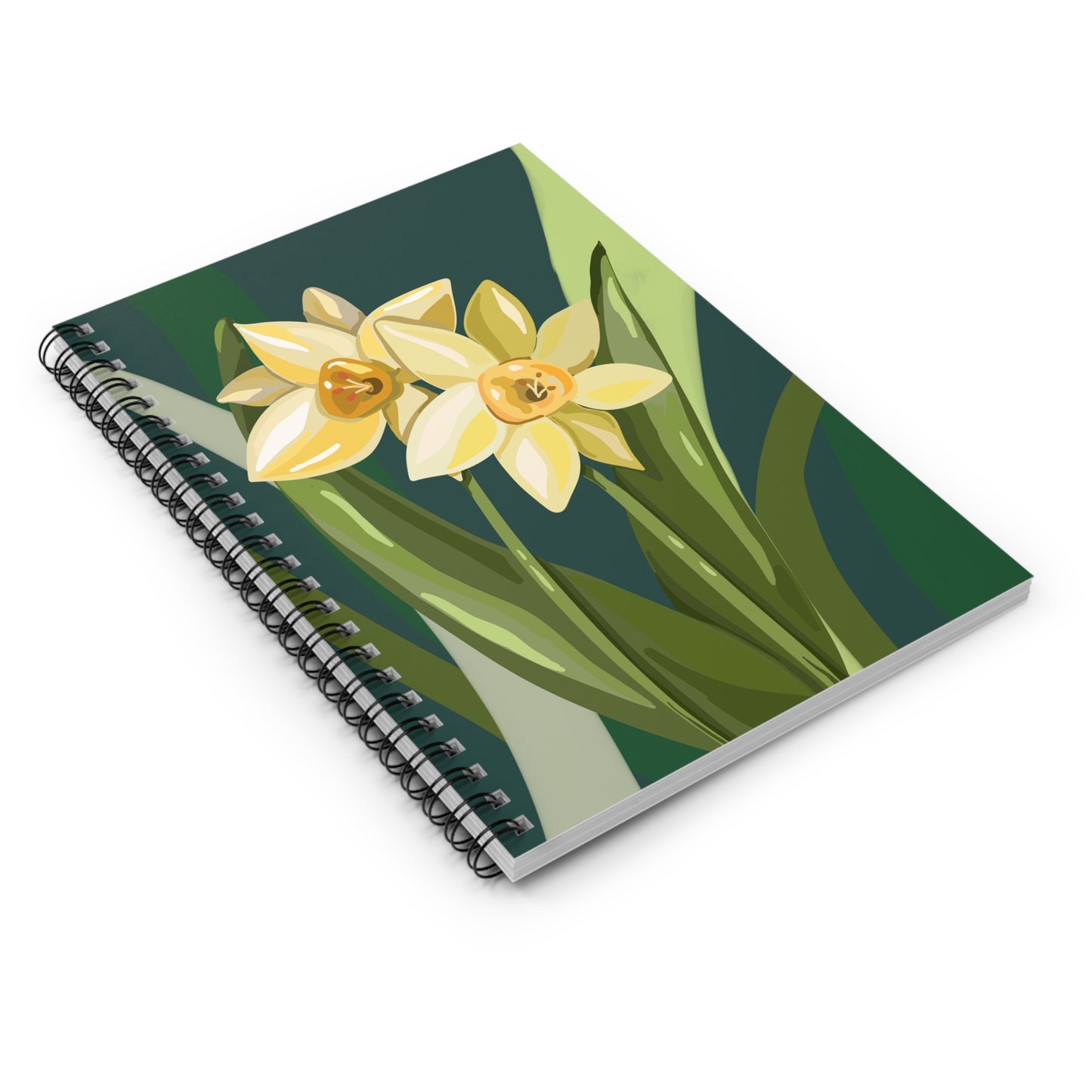 Floral Spiral Notebook - Ruled Line | Perfect for Journaling, Sketching, Gifts, Stationery Lovers, Spring Decor