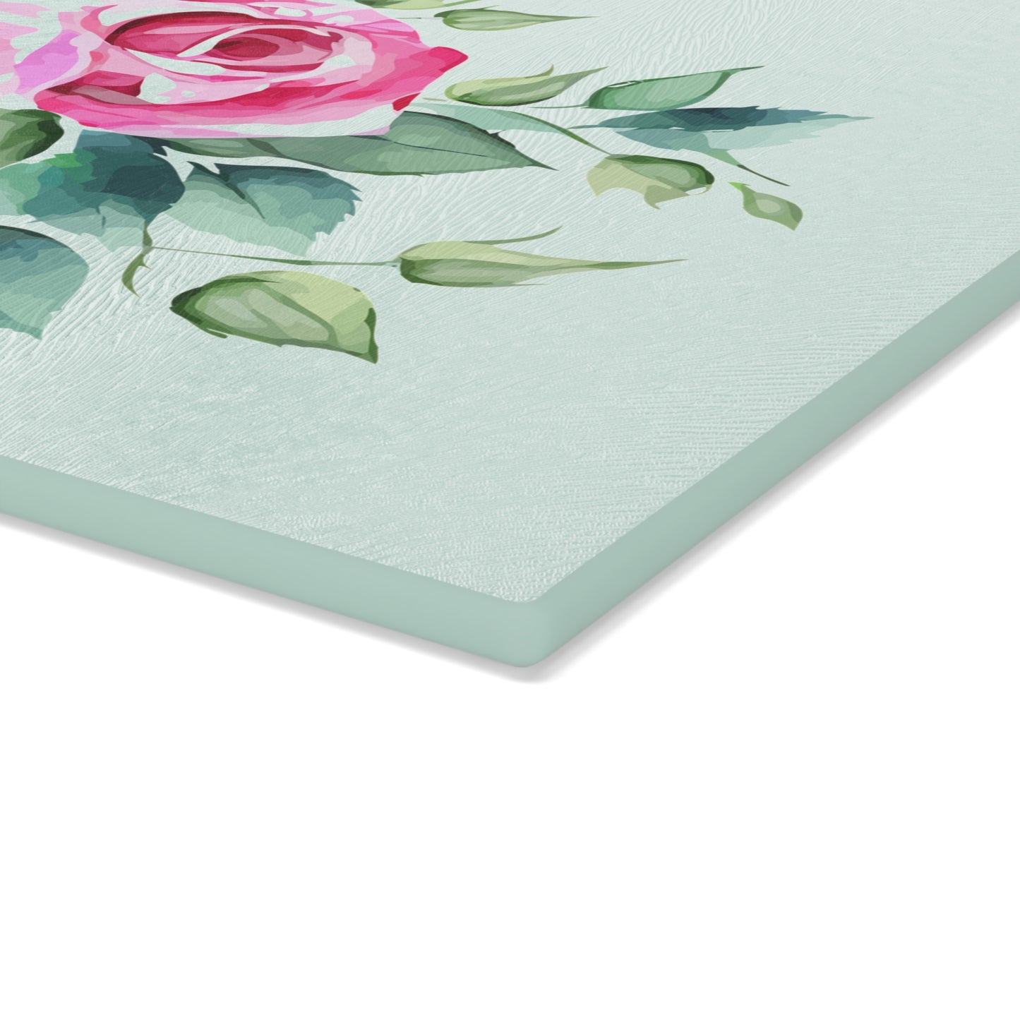 Elegant Floral Glass Cutting Board, Perfect for Kitchen Decor, Housewarming Gift, Wedding Gift, Floral Art, Cooking Accessory