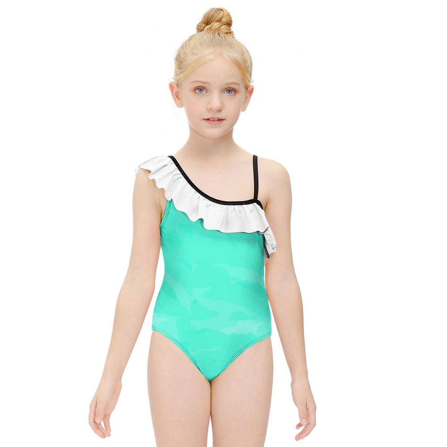 Ruffled One-Piece Swimsuit for Girls