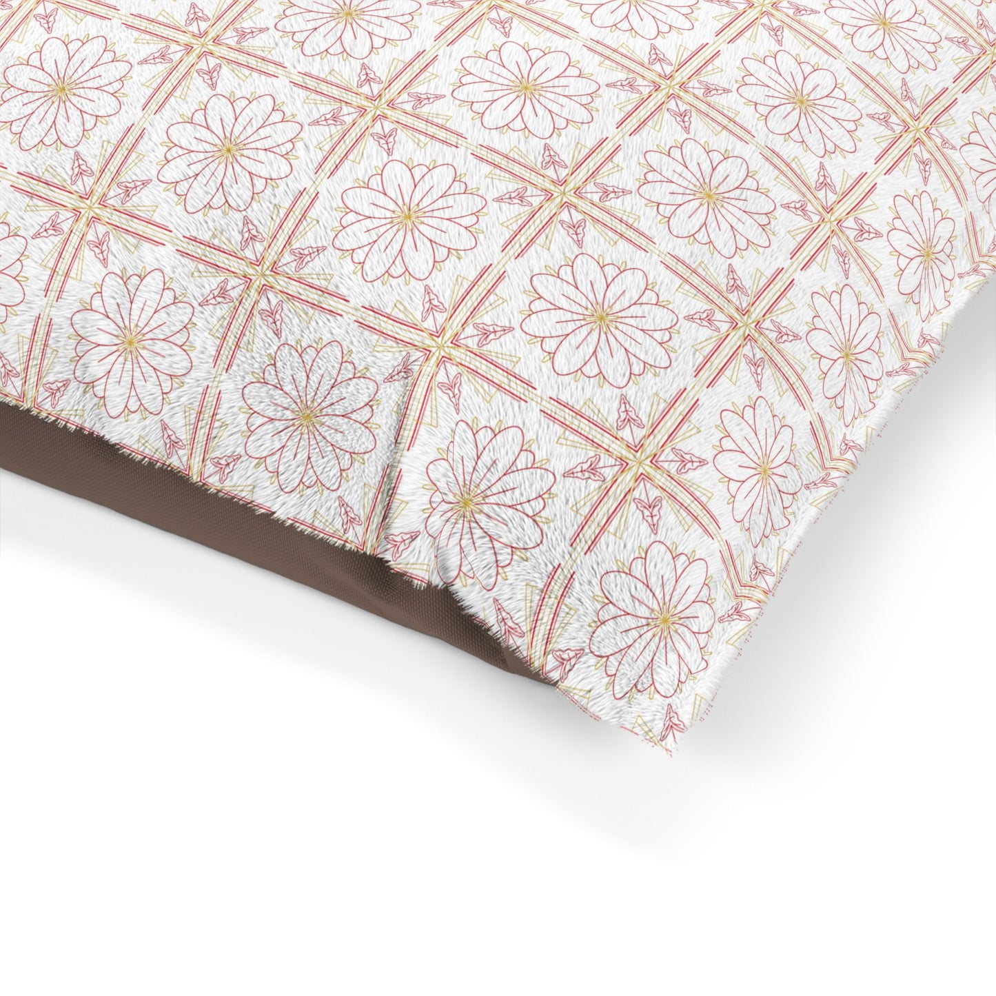 Chic Floral Pet Bed - Cozy Dog Bed, Cat Bed, Luxury Pet Cushion, Soft Decorative Pet Bed, Stylish Animal Furniture