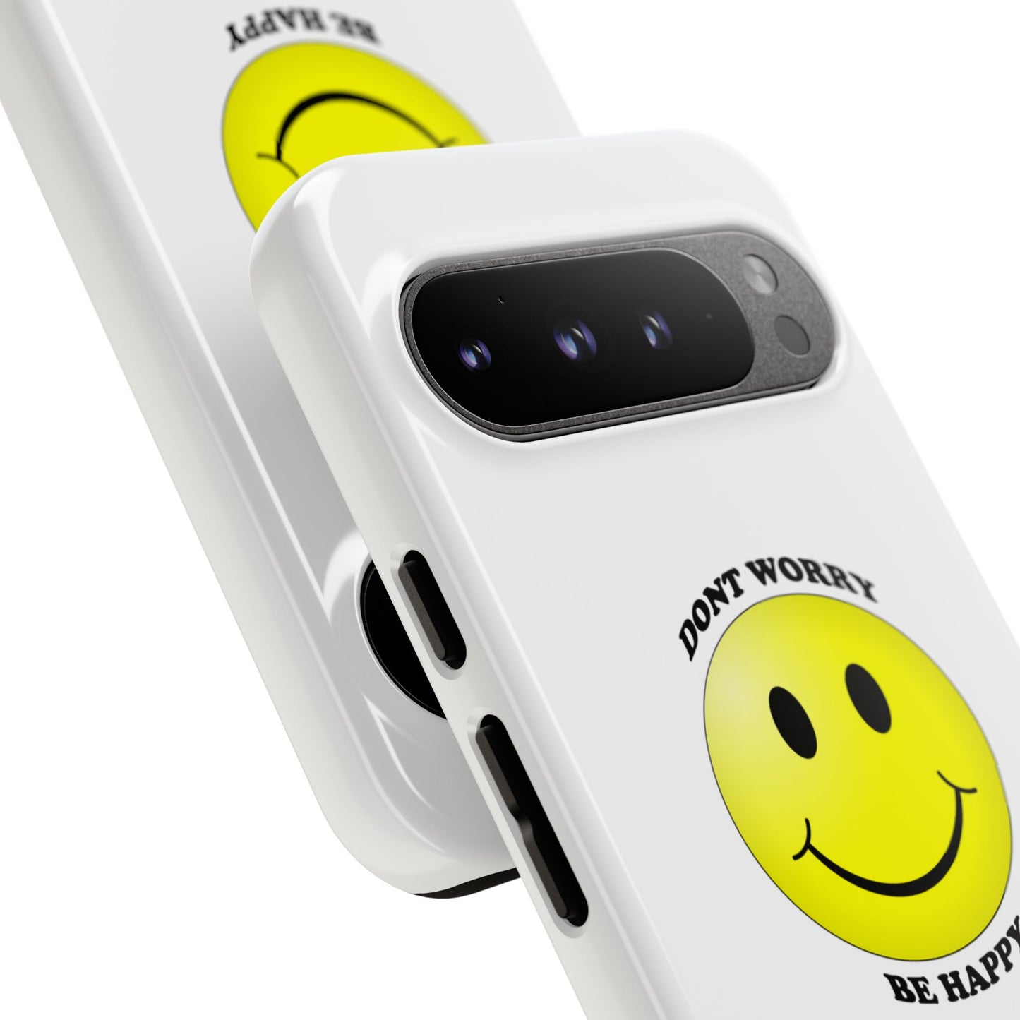 Happy Face Phone Case, Tough Cases, Don’t Worry, Be Happy, Cute Gift for Friends, Positive Vibes, Fun Mobile Accessories