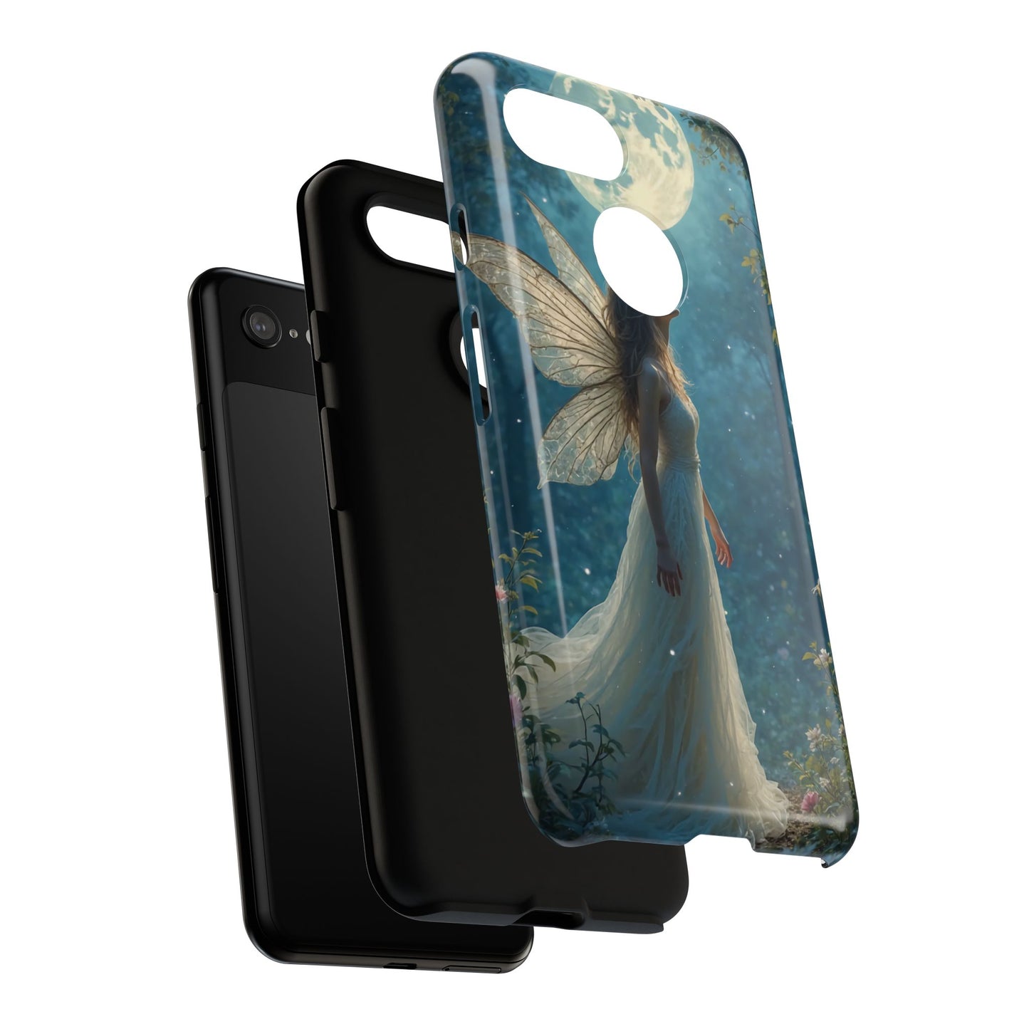 Fairy Moon Phone Case | Tough Cases for Nature Lovers, Fantasy Gift, Boho Phone Accessory, Ethereal Aesthetic, Magical Design