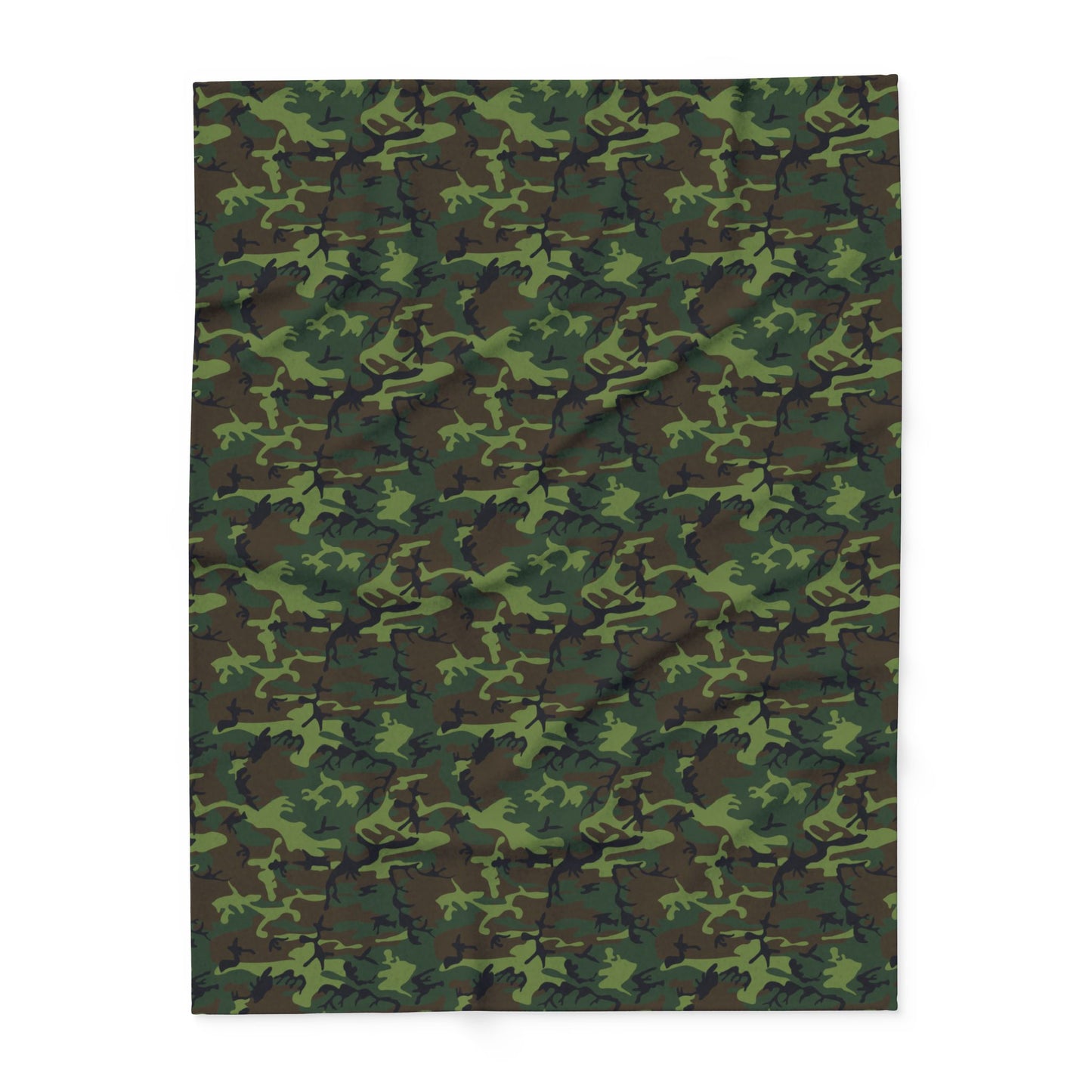 Camouflage Fleece Blanket for Cozy Comfort, Camping, Outdoor Adventures, Gift for Him, Home Decor, Military Style