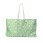 Floral Weekender Bag - Perfect for Beach Trips, Travel, Gym, or Weekend Getaways, Stylish Tote for Spring and Summer
