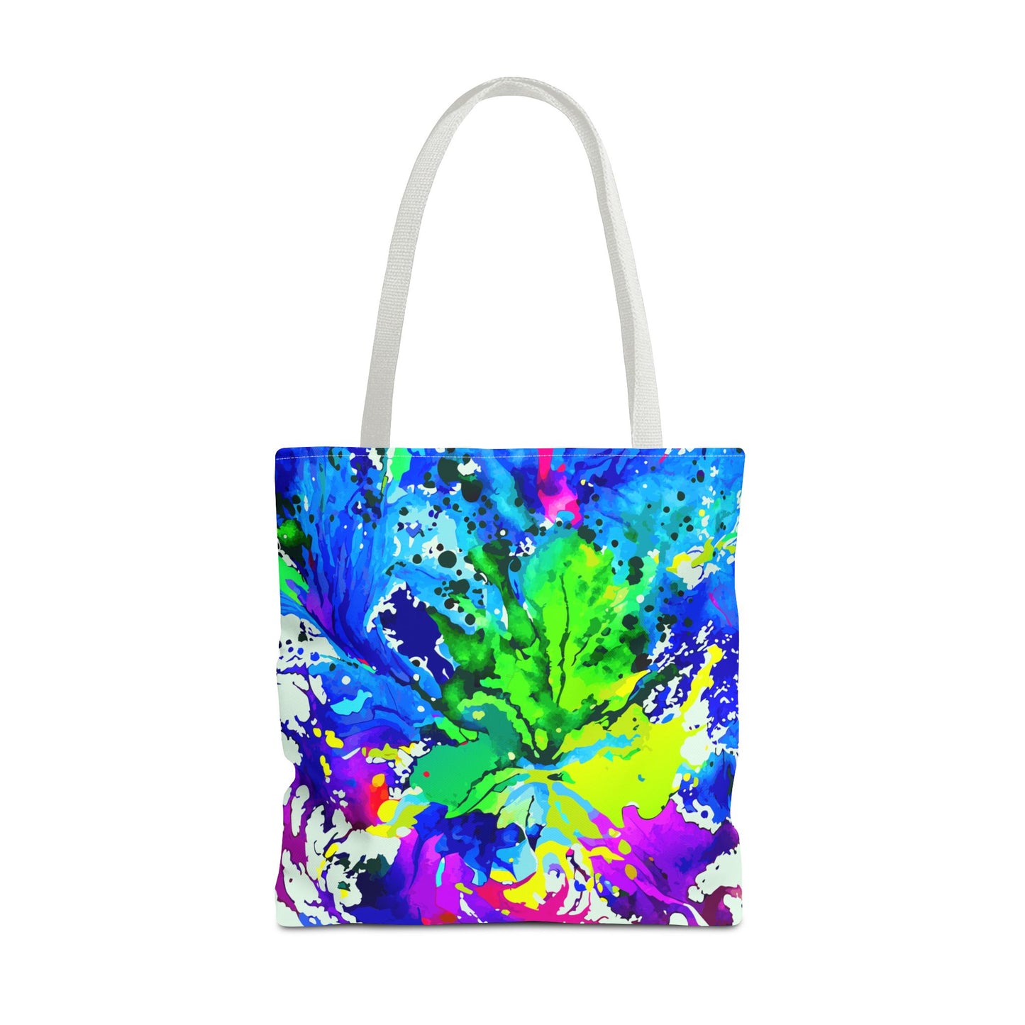 Vibrant Abstract Tote Bag Colorful Shopping Bag, Beach Tote