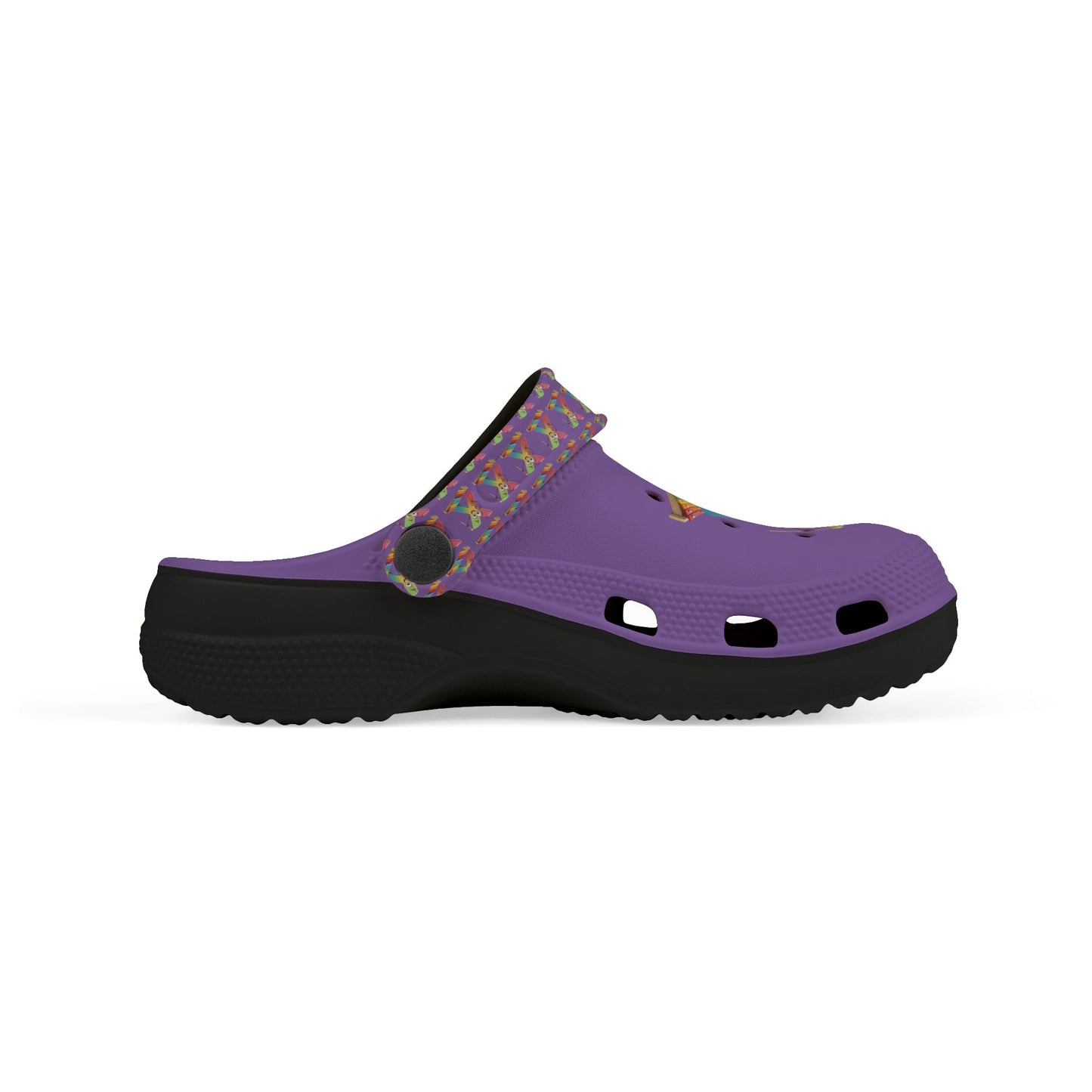 Colorful Kid's EVA Foam Clogs with Playful Design- Letter X