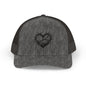 Heart-Shaped Love Snapback Trucker Cap, Adjustable Hat for Friends, Gifts for Couples, Valentine’s Day Cap, Casual Wear, Stylish Sun Hat