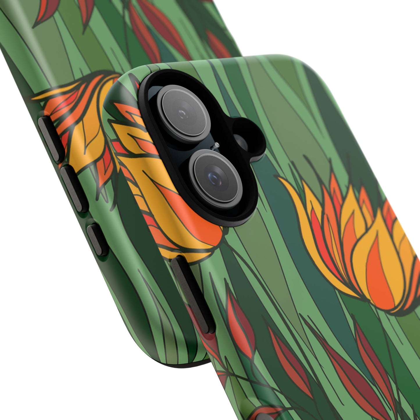 Vibrant Floral Phone Case, Nature-Inspired Tough Case, Eco-Friendly Cover, Unique Gift for Nature Lovers, Spring Decor