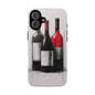 Wine Lover's Phone Case, Tough Phone Cover, Artistic Wine Design, Gift for Wine Enthusiasts, Customizable Case, Unique Wine Art
