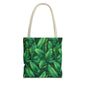 Tropical Leaf Tote Bag, Eco-Friendly Shopping Bag, Beach Day Essential, Vacation Accessory, Summer Gift Idea
