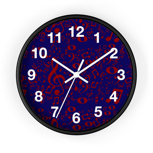 Musical Notes Wall Clock - Perfect Gift for Music Lovers, Home Decor, Unique Clock, Musician Gift, Music-themed Wall Art