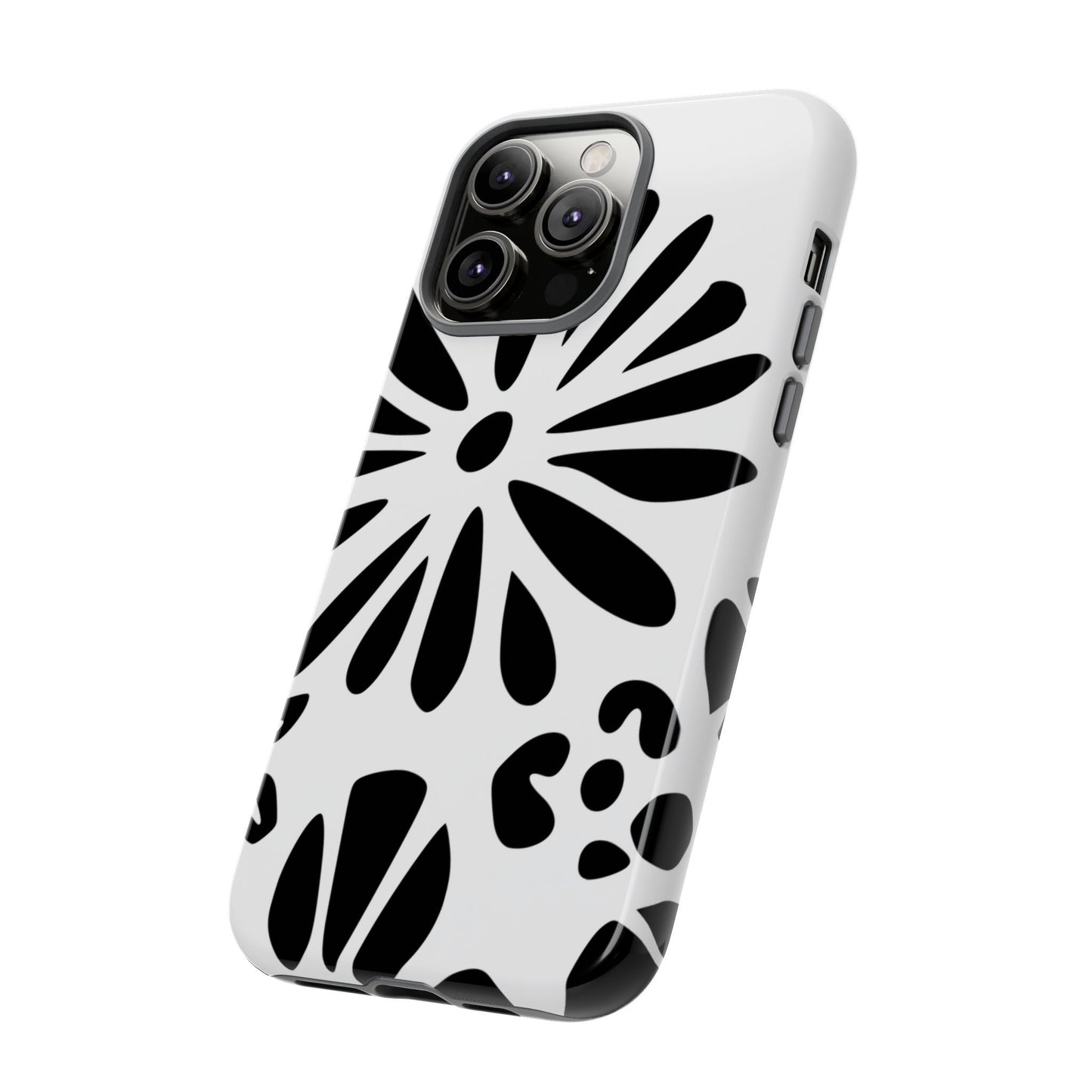 Stylish Phone Case with Floral Design, Tough Phone Cover for Her, Trendy Black and White Cell Phone Case, Unique Gift for Birthdays [...]