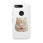 Cute Bear Phone Case, Tough Cases, Animal Lover Gift, Kids Accessories, Mother’s Day, Heartwarming Design