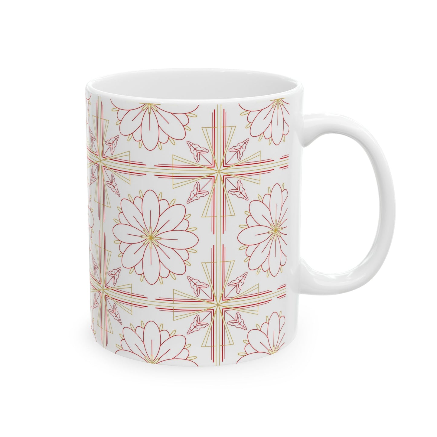 Chic Floral Ceramic Mug | Perfect for Tea Lovers, Coffee Gifts, Home Decor, Spring Celebrations, Mother's Day