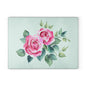 Elegant Floral Glass Cutting Board, Perfect for Kitchen Decor, Housewarming Gift, Wedding Gift, Floral Art, Cooking Accessory