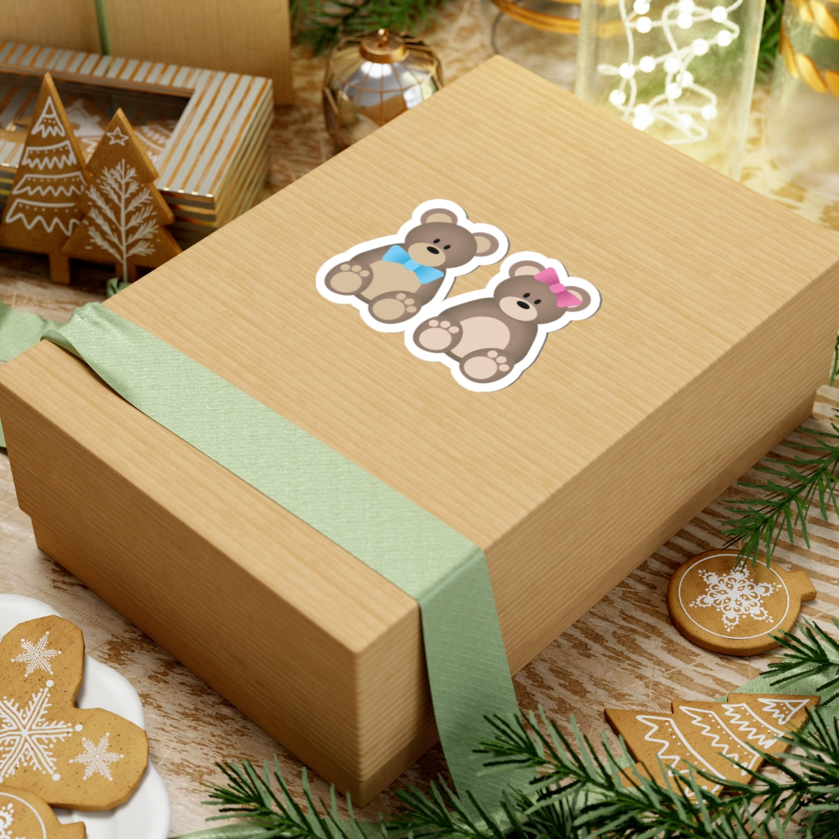 Cute Bear Kiss-Cut Stickers | Adorable Decor for Kids, Scrapbooking, Laptops, Party Favors, Gift Wrapping