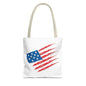 Patriotic Tote Bag | USA Pride | American Flag Design | Eco-Friendly Market Bag | Gift for Fourth of July, Veterans, Memorial Day