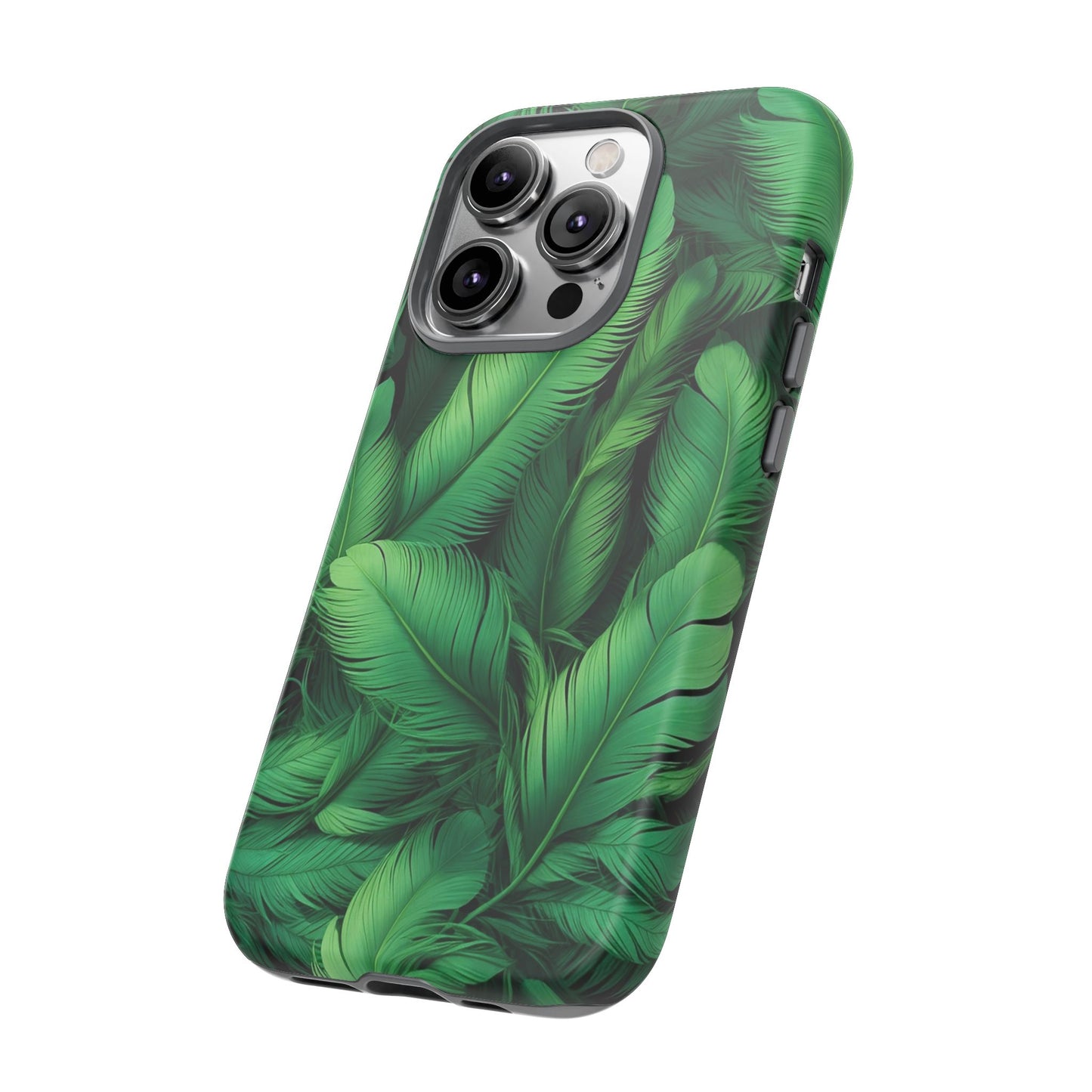Tough Cases - Tropical Leaf Phone Case, Nature-inspired, Phone Accessory, Gift for Her, Jungle Theme, Eco-Friendly