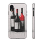 Wine Lover's Phone Case, Tough Phone Cover, Artistic Wine Design, Gift for Wine Enthusiasts, Customizable Case, Unique Wine Art