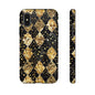 Elegant Gold & Black Phone Case for Tough Protection