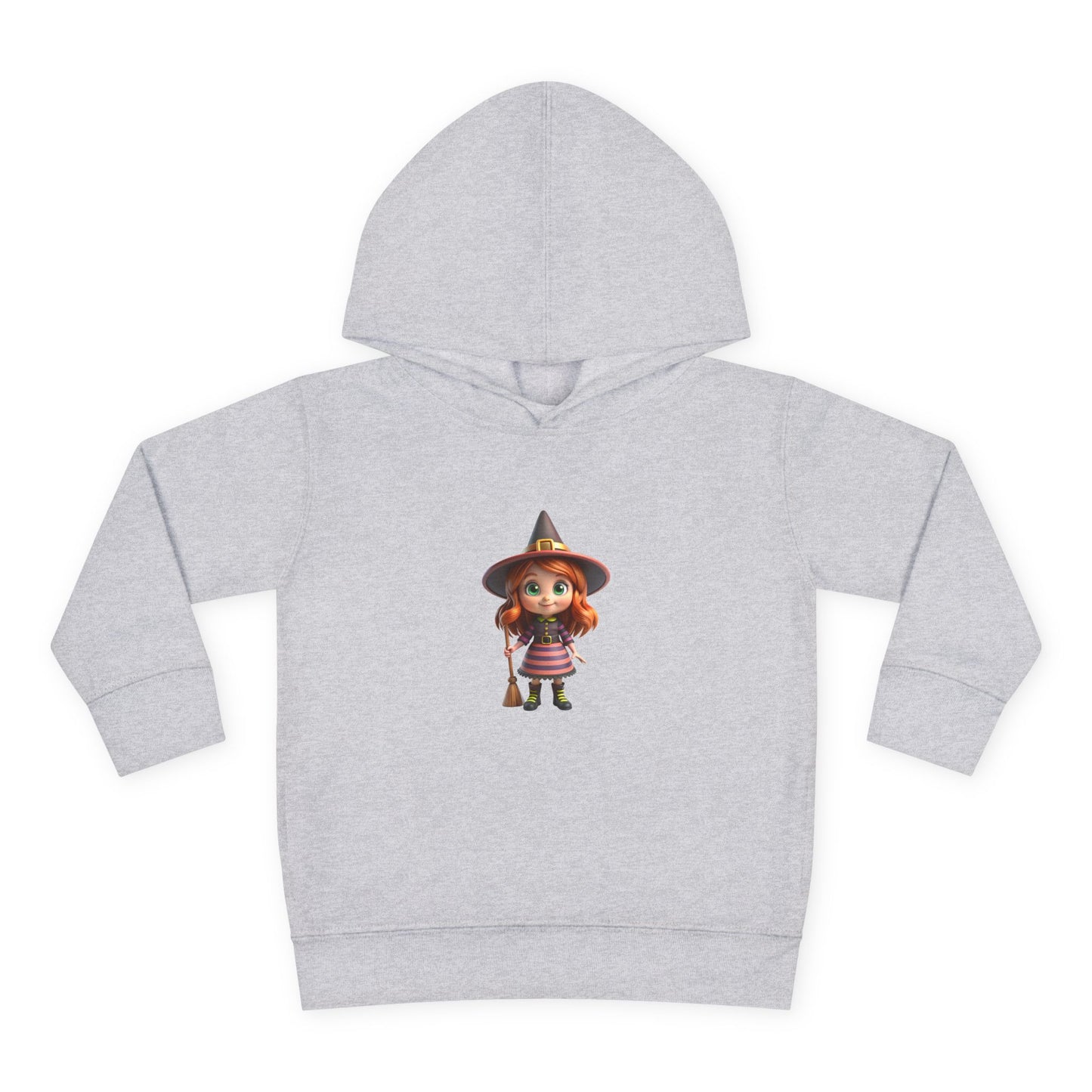 Toddler Witch Fleece Hoodie, Cute Kids Pullover, Halloween Costume, Cozy Toddler Apparel, Spooky Season Gear, Gift for Little Ones