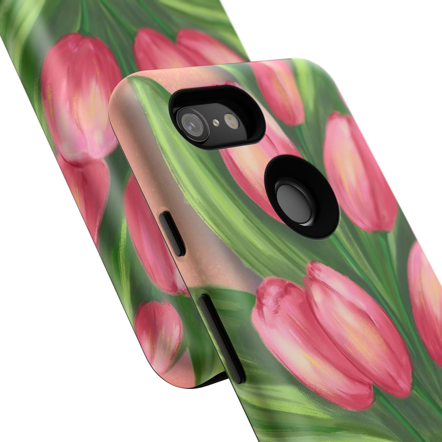 Floral Phone Case with Vibrant Tulips - Tough Cases for Garden Lovers, Spring Gifts, Nature Enthusiasts, Unique Gadget Accessories, [...]