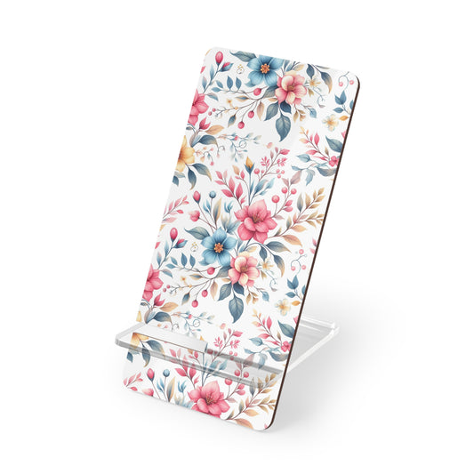 Floral Mobile Display Stand, Device Holder, Desk Organizer, Smartphone Stand, Gift for Her, Home Decor, Office Accessories, Mother's [...]