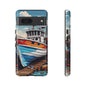Colorful Fishing Boat Phone Case | Nautical Gift, Marine Design, Coastal Aesthetic, Summer Vibes, Sea Lover's Accessory