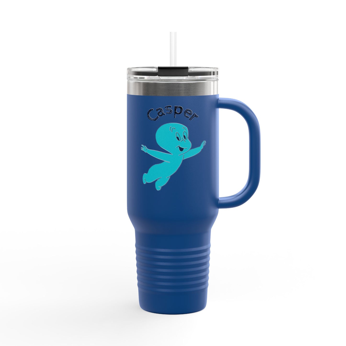 Casper the Friendly Ghost Insulated Travel Mug, Cute Ghost Mug for Kids, Personalize Your Drink, Halloween Gift, Durable Travel Cup