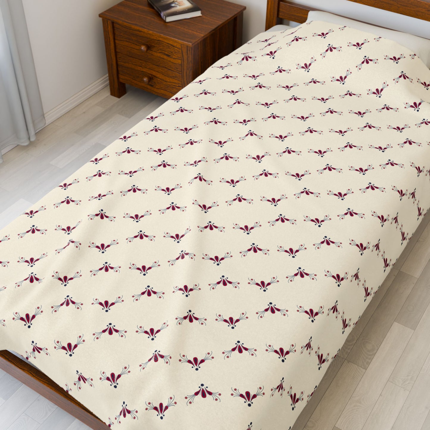 Cozy Velveteen Plush Blanket, Soft Throw Blanket for Home, Perfect for Gifts, Kids Room Decor, Holiday Comfort, Snuggle Essential