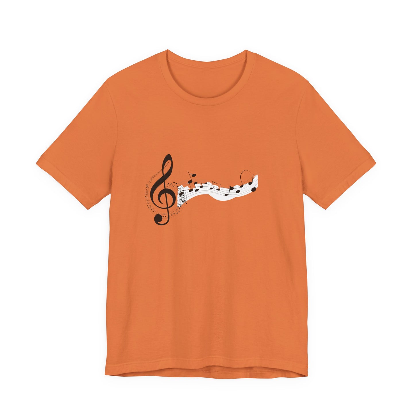 Musical Notes Short Sleeve Tee for Music Lovers