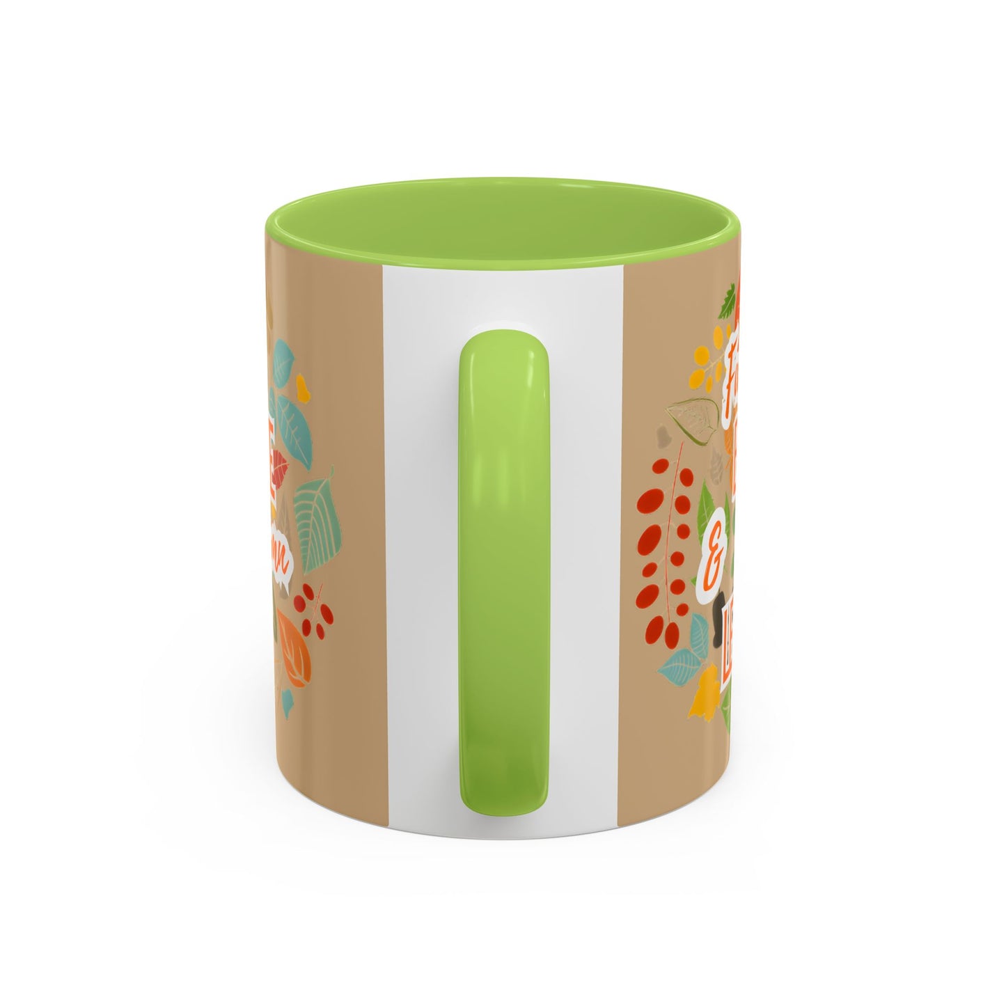 Fall Breeze & Leaves Coffee Mug, Autumn Mug, Seasonal Drinkware, Cozy Kitchen Decor, Perfect Gift for Fall Lovers