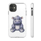 Cute Hippo Phone Case, Unique Tough Cases, Animal Lover Gift, Cute Animal Design, Baby Animal Phone Accessory