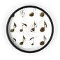 Musical Notes Wall Clock - Perfect for Musicians, Music Lovers