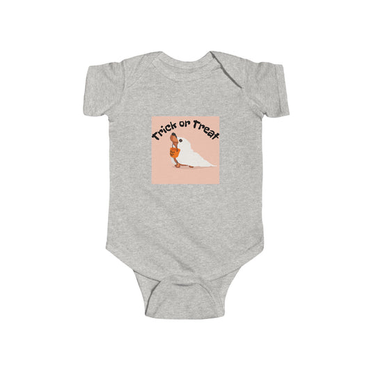 Halloween Infant Bodysuit, Trick or Treat Baby Outfit, Cute Baby Halloween Costume, Newborn Halloween Apparel, Toddler Trick or Treat Shirt