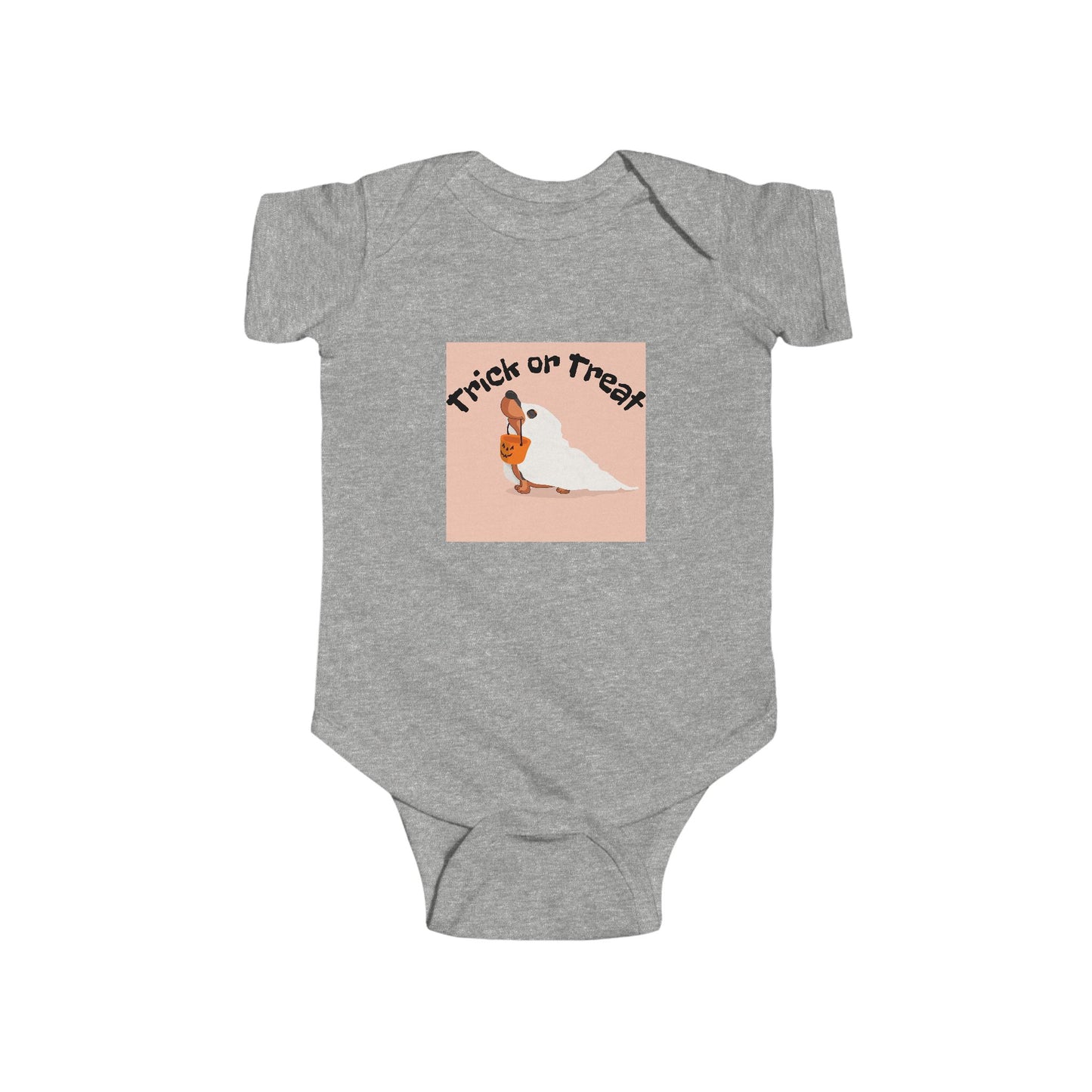 Halloween Infant Bodysuit, Trick or Treat Baby Outfit, Cute Baby Halloween Costume, Newborn Halloween Apparel, Toddler Trick or Treat Shirt
