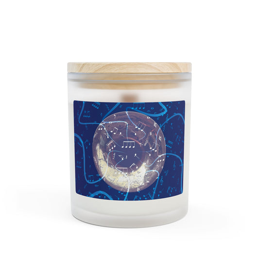 Celestial Frosted Glass Candle, Aromatherapy Gift, Starry Night Decor, Scented Candle for Home, Meditation, Relaxation