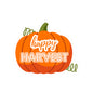 Happy Harvest Pumpkin Stickers, Fall Decor, Thanksgiving Gift, Autumn Themed Stickers, Laptop Stickers, Seasonal Decor