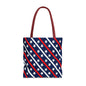 Patriotic Tote Bag, USA Flag Inspired, Star Patterned Purse, Summer BBQ, Independence Day, Memorial Day, Everyday Use
