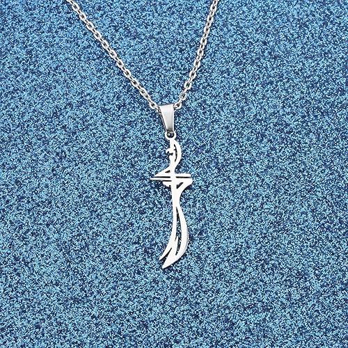 Classic Stainless Steel Islamic Muslim Zulfikar Imam Ali Sword Pendant Necklace for Men Women Fashion Lucky Religious Jewelry