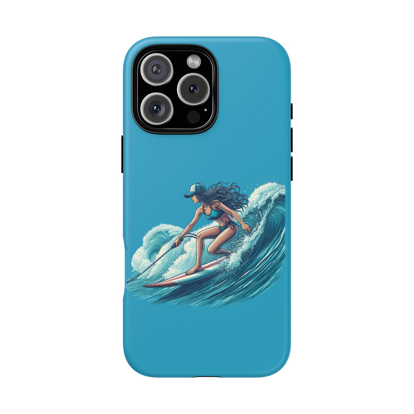 Surfing Phone Case, Coastal Vibes Phone Cover, Tough Cases for Beach Lovers, Ocean Art Phone Accessories, Summer Gift Idea