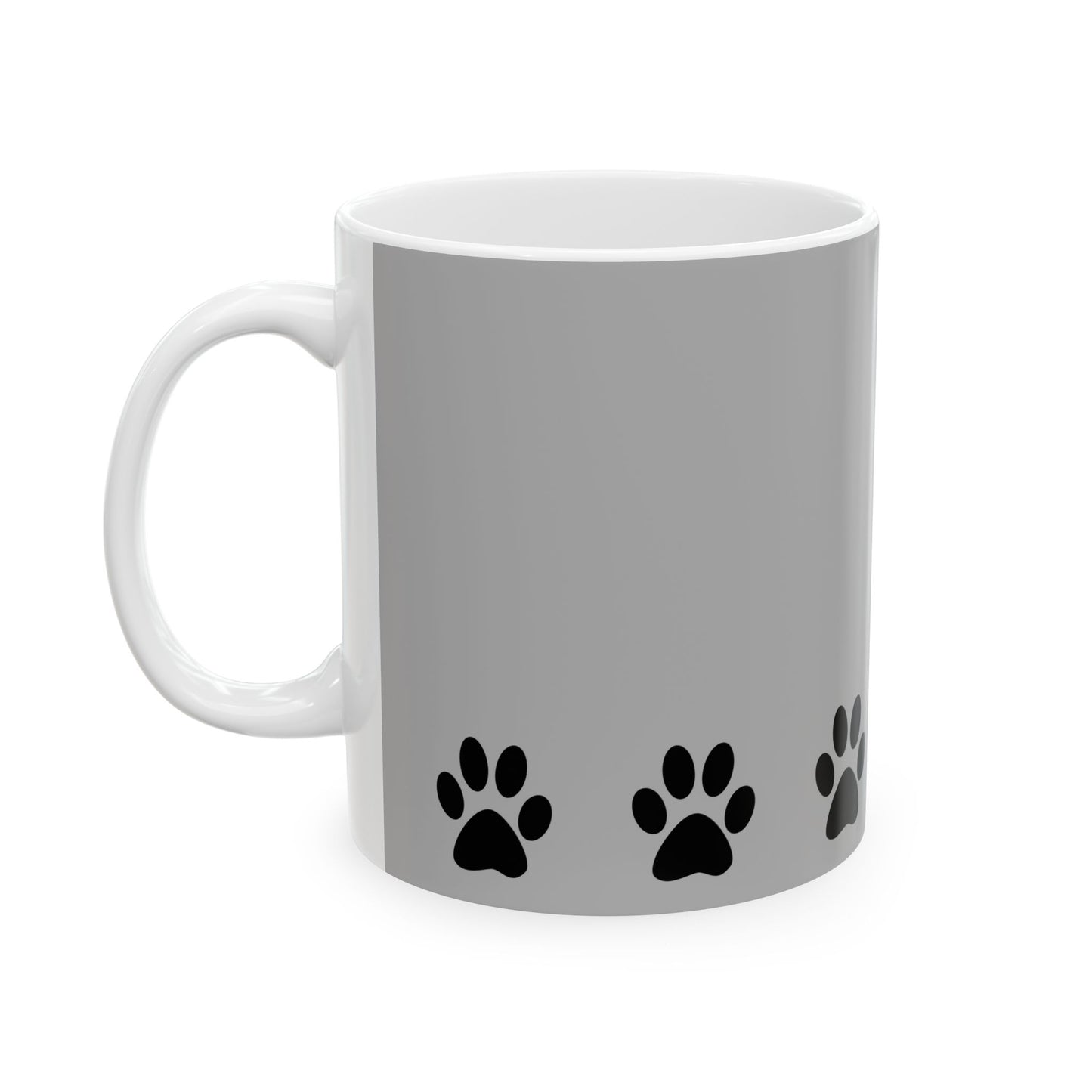 Paw Print Ceramic Mug - Ideal for Pet Lovers, Dog Owners, Animal Enthusiasts, Gift for Pet Birthdays, Cozy Coffee Moments, Kitchen Decor