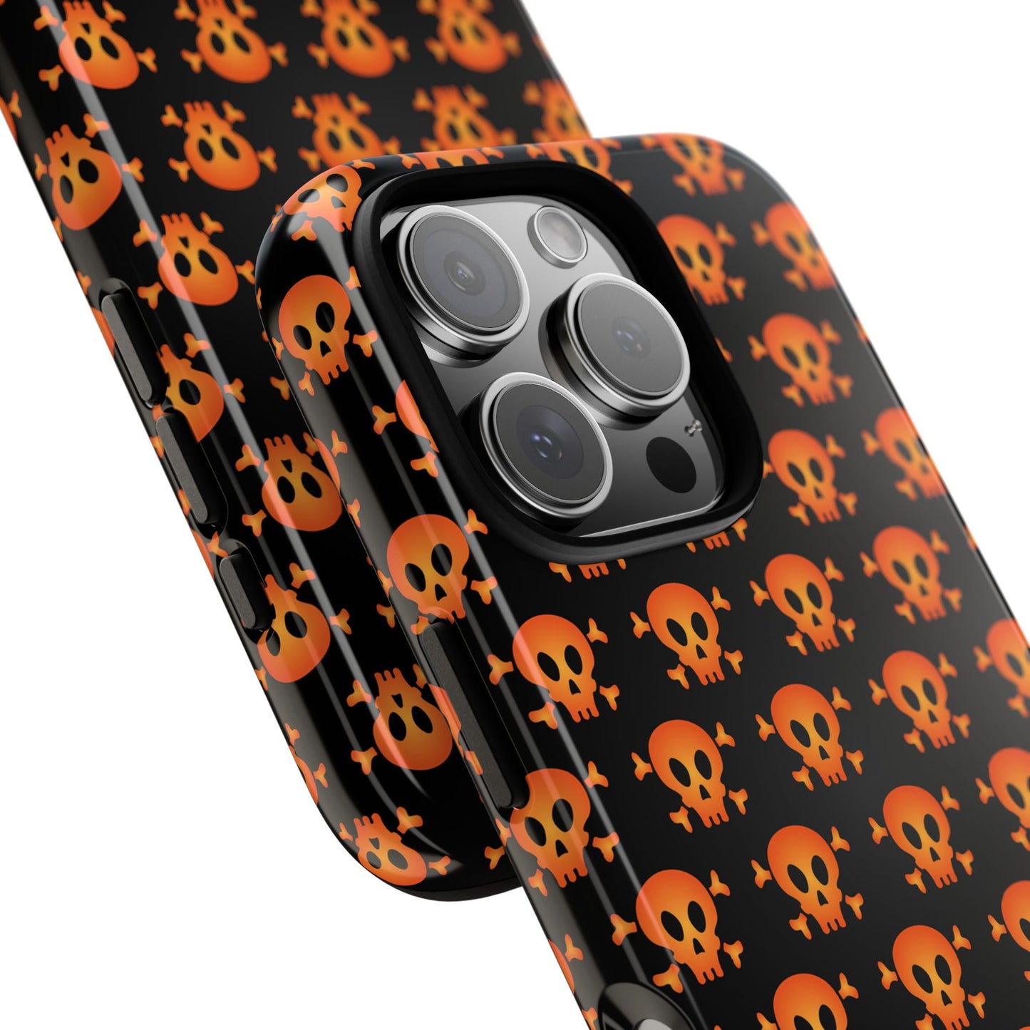 Halloween Skull Phone Case, Spooky Mobile Cover, Trick or Treat Accessory, Goth Gift, Skull Pattern Design